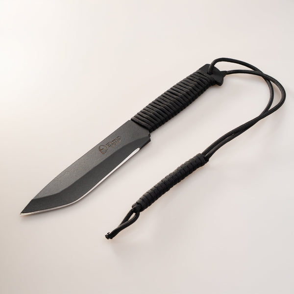 Faca de Caça FR3 com Paracord Preto – Elmo Cutelaria – Elmo