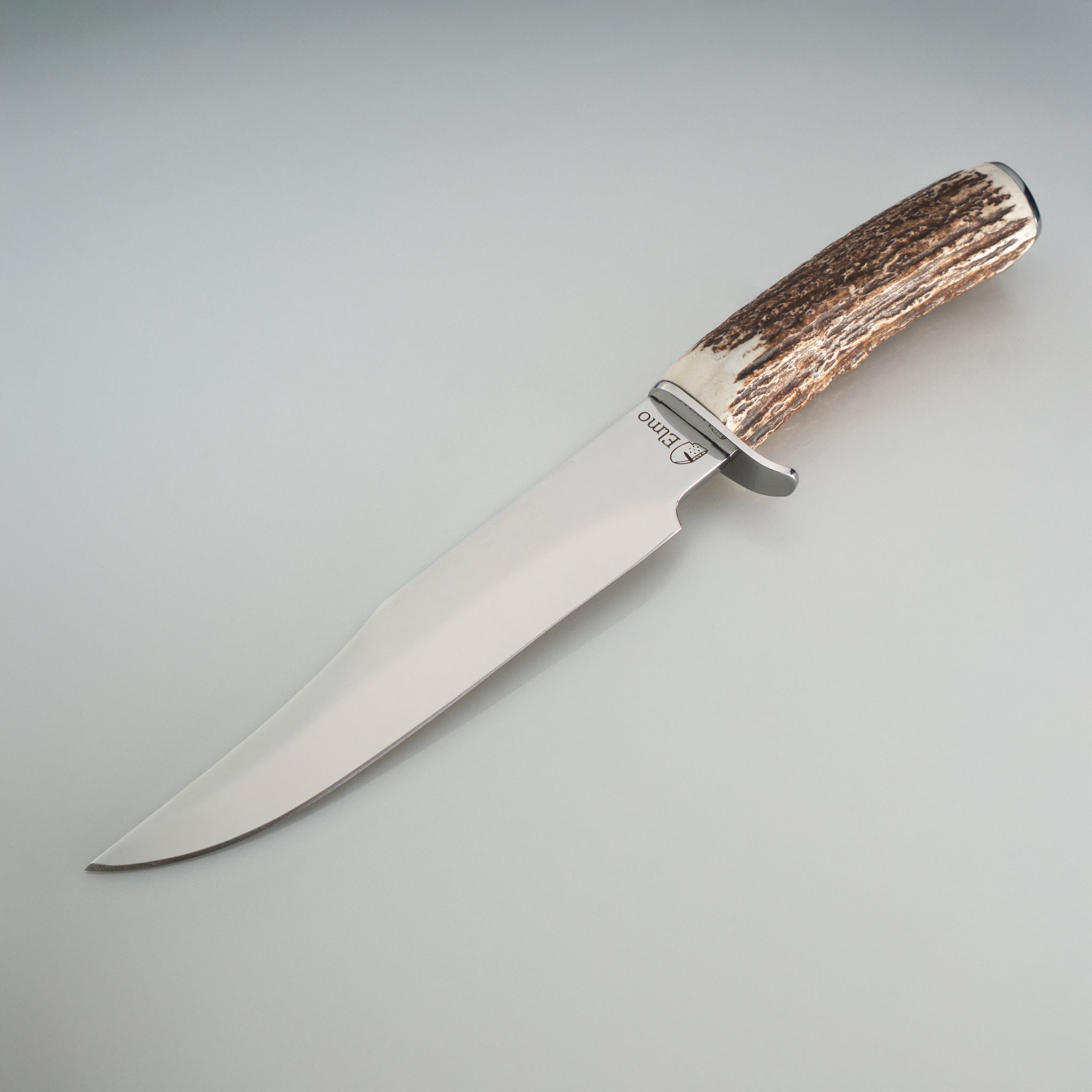 Faca Caça Elmo Cabo Chifre de Cervo 8"