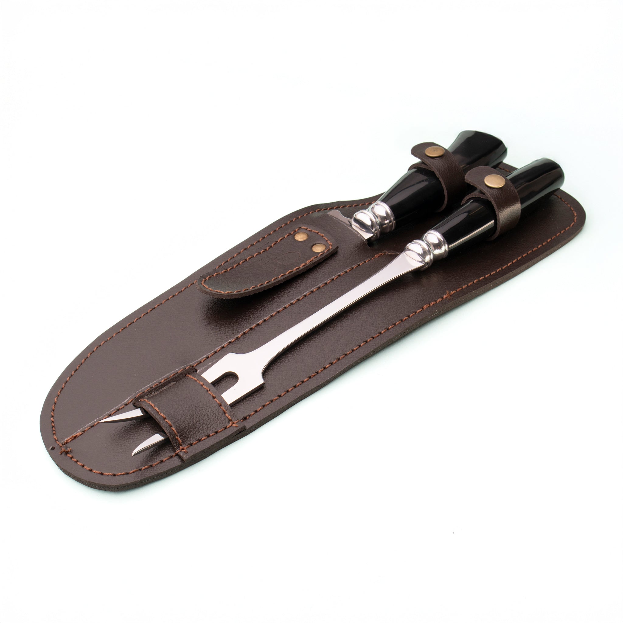 Conjunto Faca e Garfo AL Cabo Chifre 8"