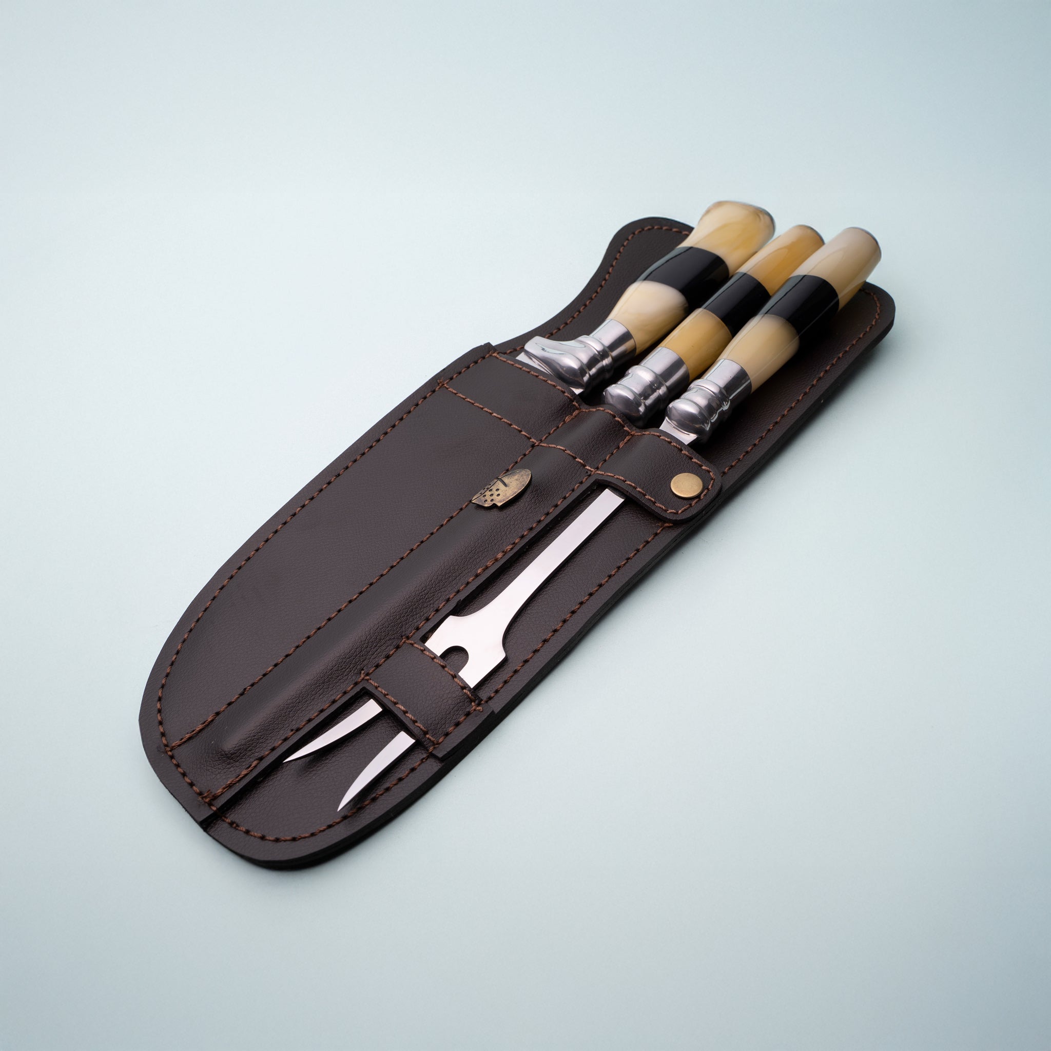 Conjunto AL 3 Peças Cabo Osso Chifre