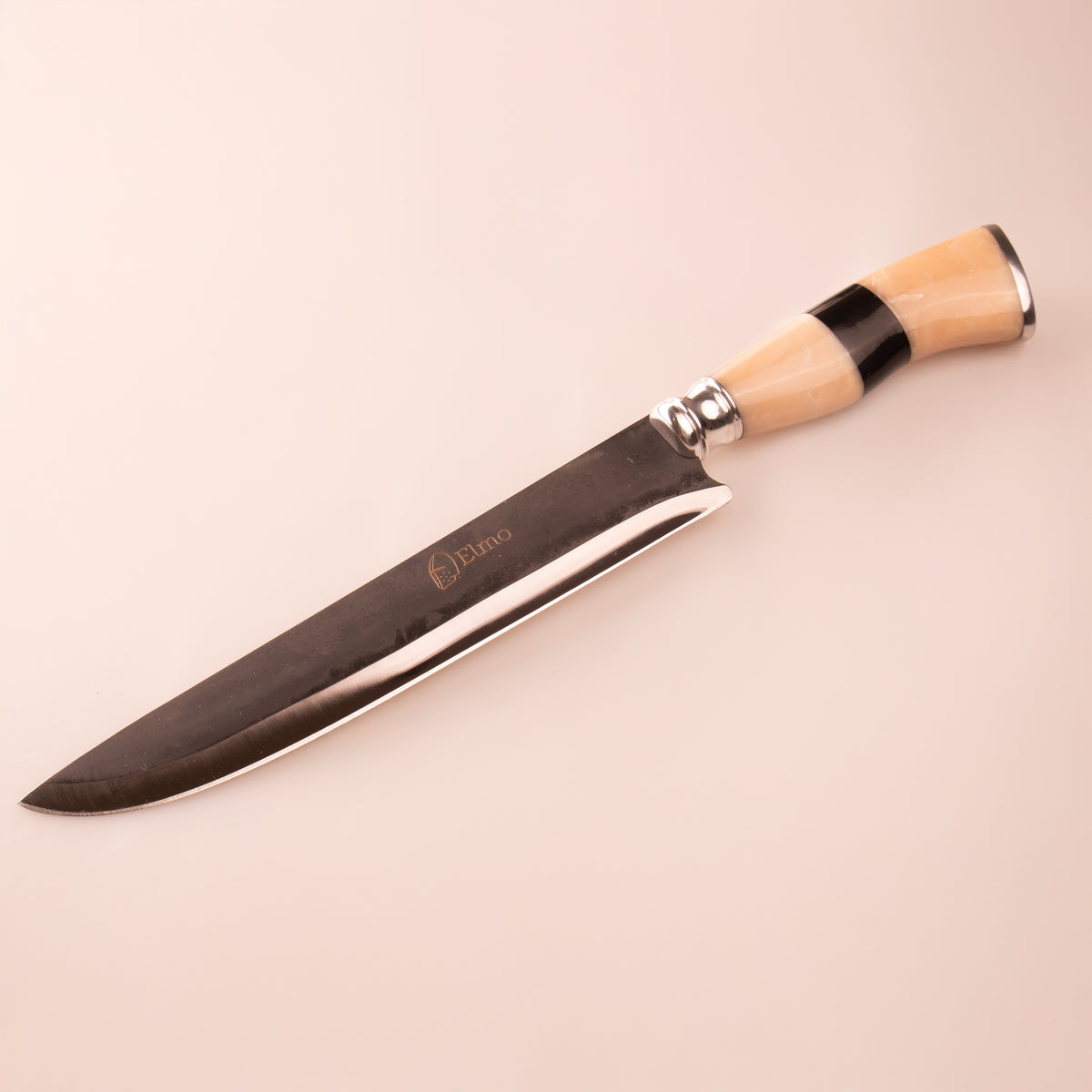 Faca AL Brut Forge 8 Polegadas com Cabo em Osso e Chifre