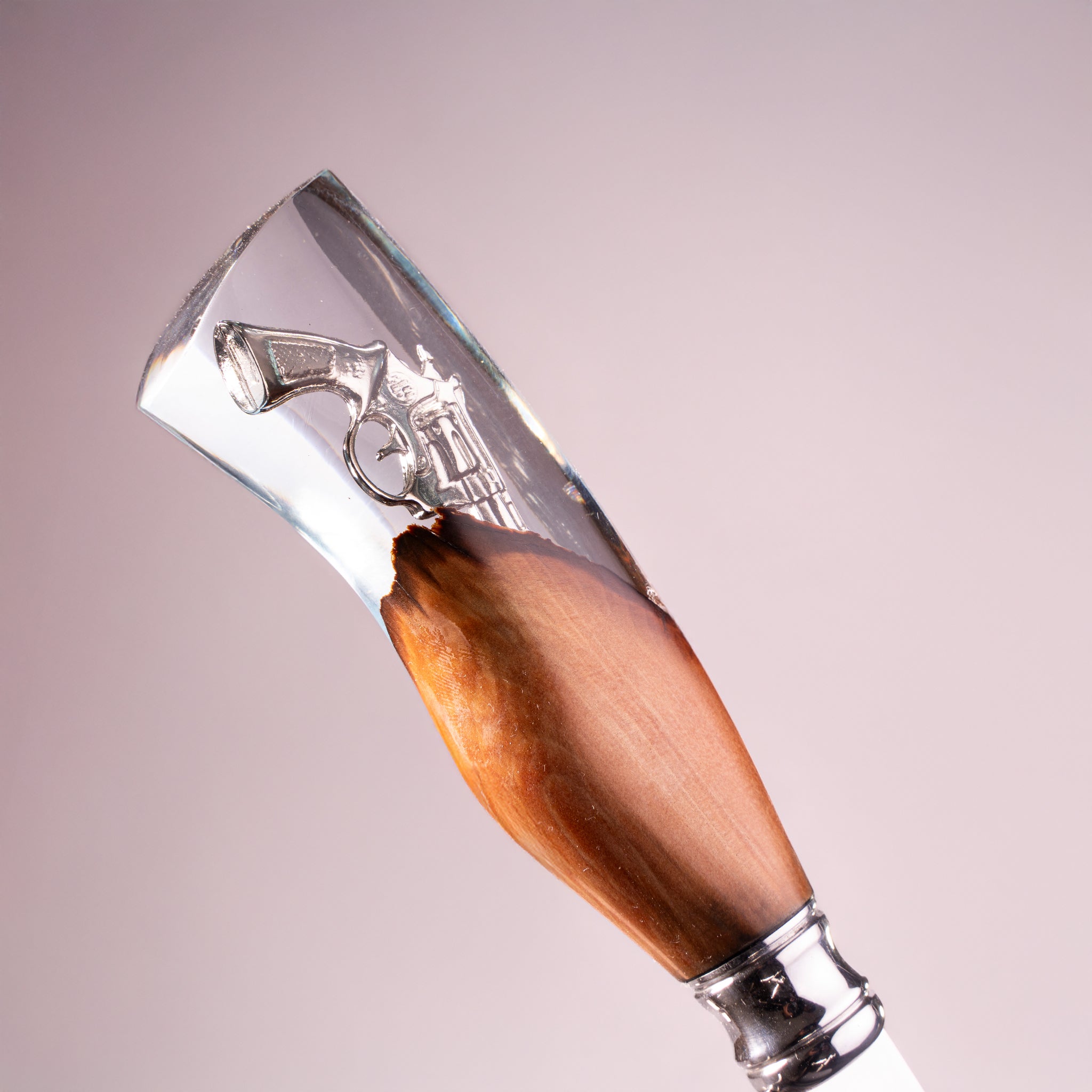 Faca Churrasco Cabo Híbrido Revólver 8"