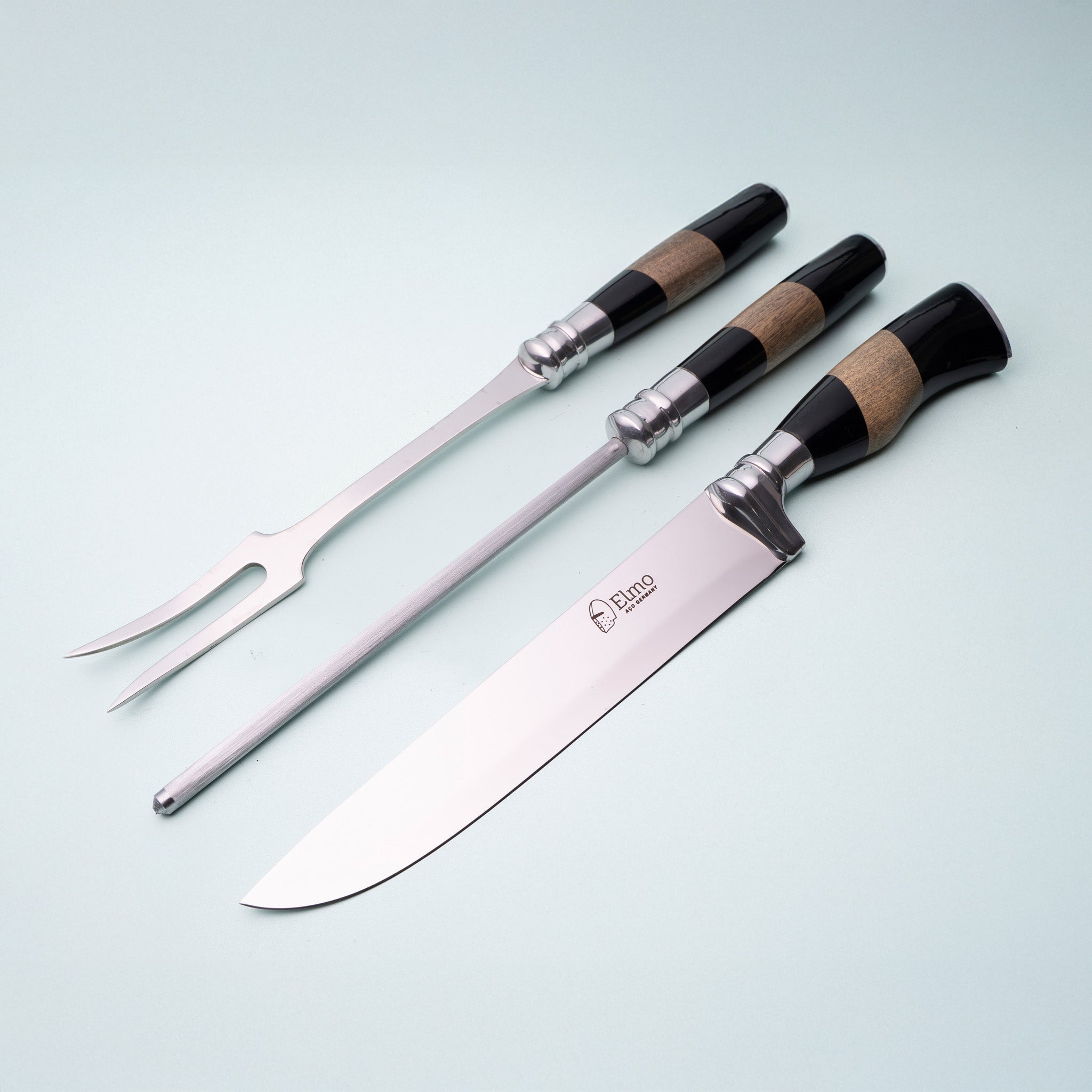 Conjunto AL 3 Peças Cabo Chifre Madeira