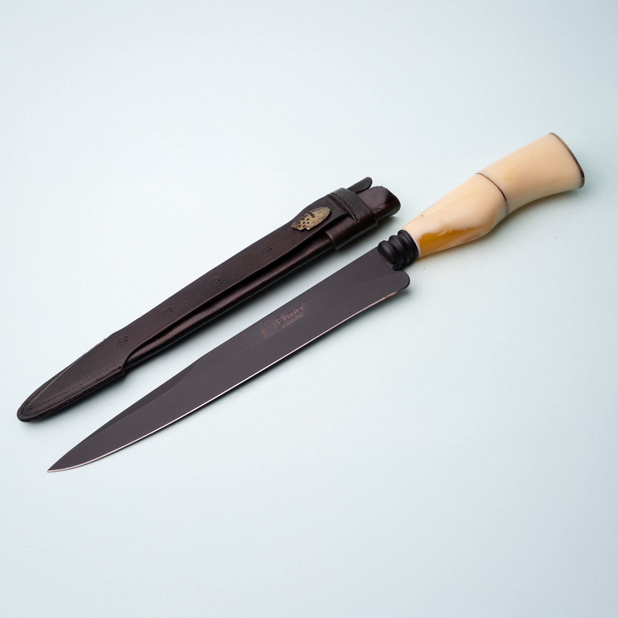 Faca Campeira 10” Aço Carbono Cabo Variado