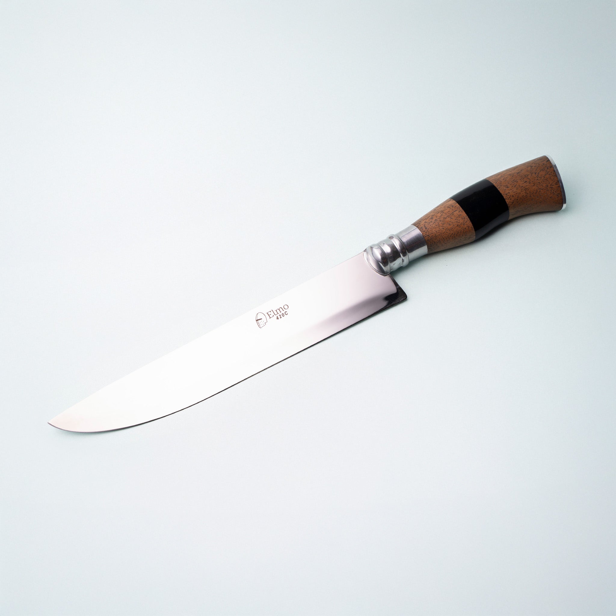 Faca Elmo AL Cabo Madeira e Chifre 7"