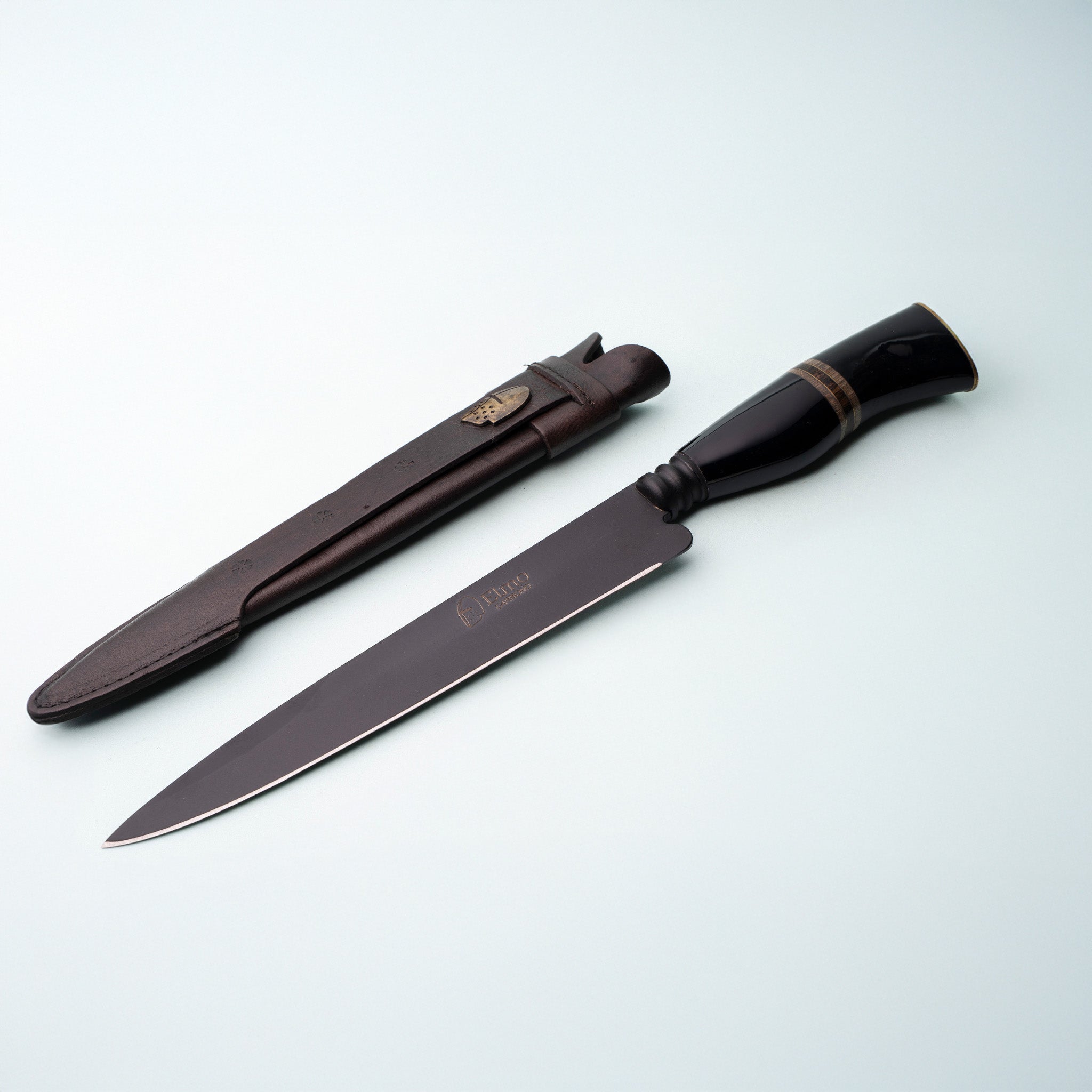 Faca Campeira 8” Aço Carbono Cabo Variado