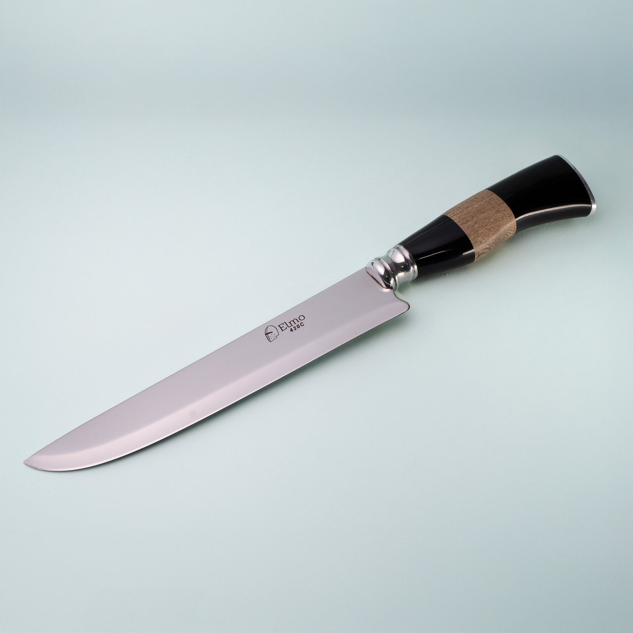 Faca Elmo AL Cabo Chifre e Madeira 7"