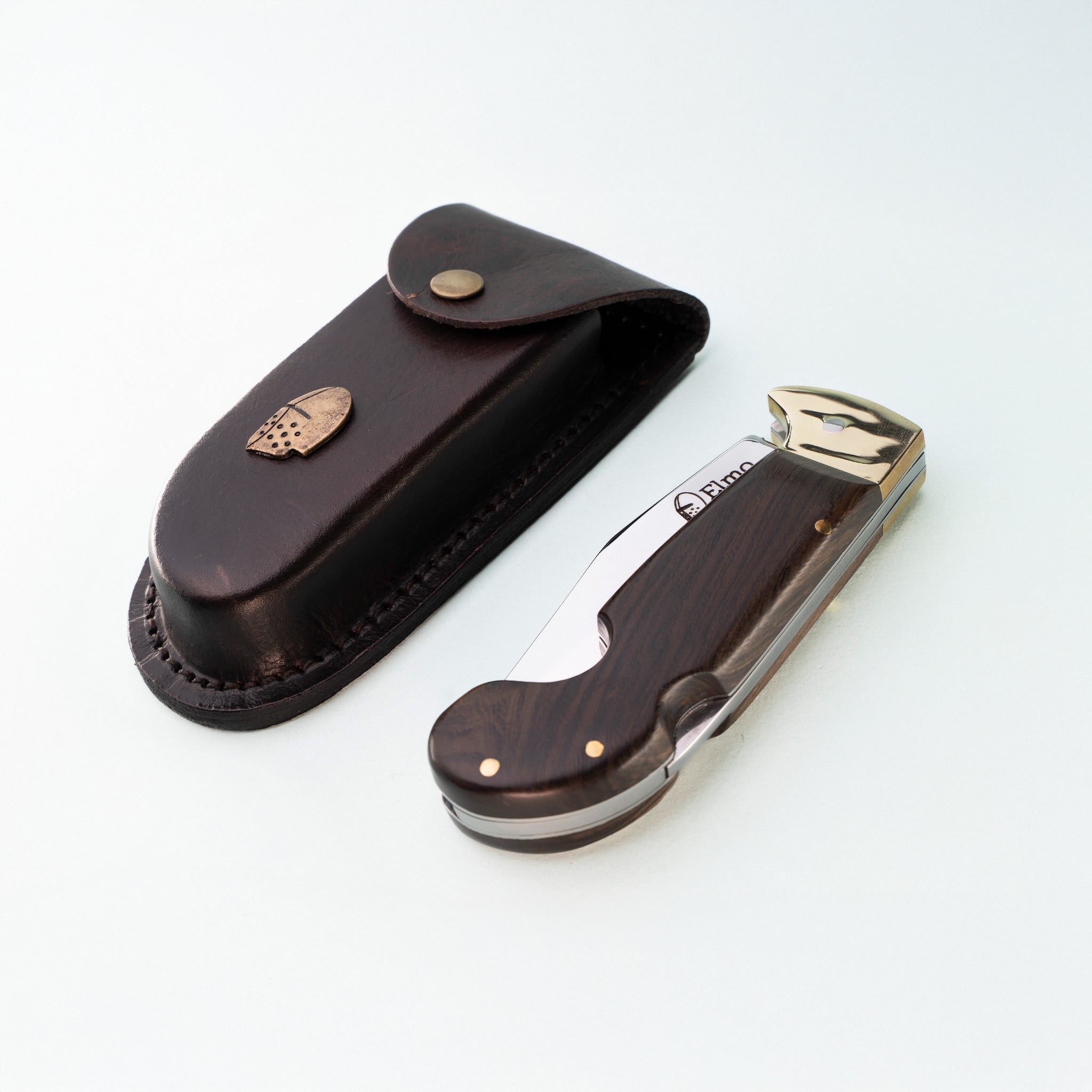 Canivete Sorocaba Dorso Liso e Cabo Madeira