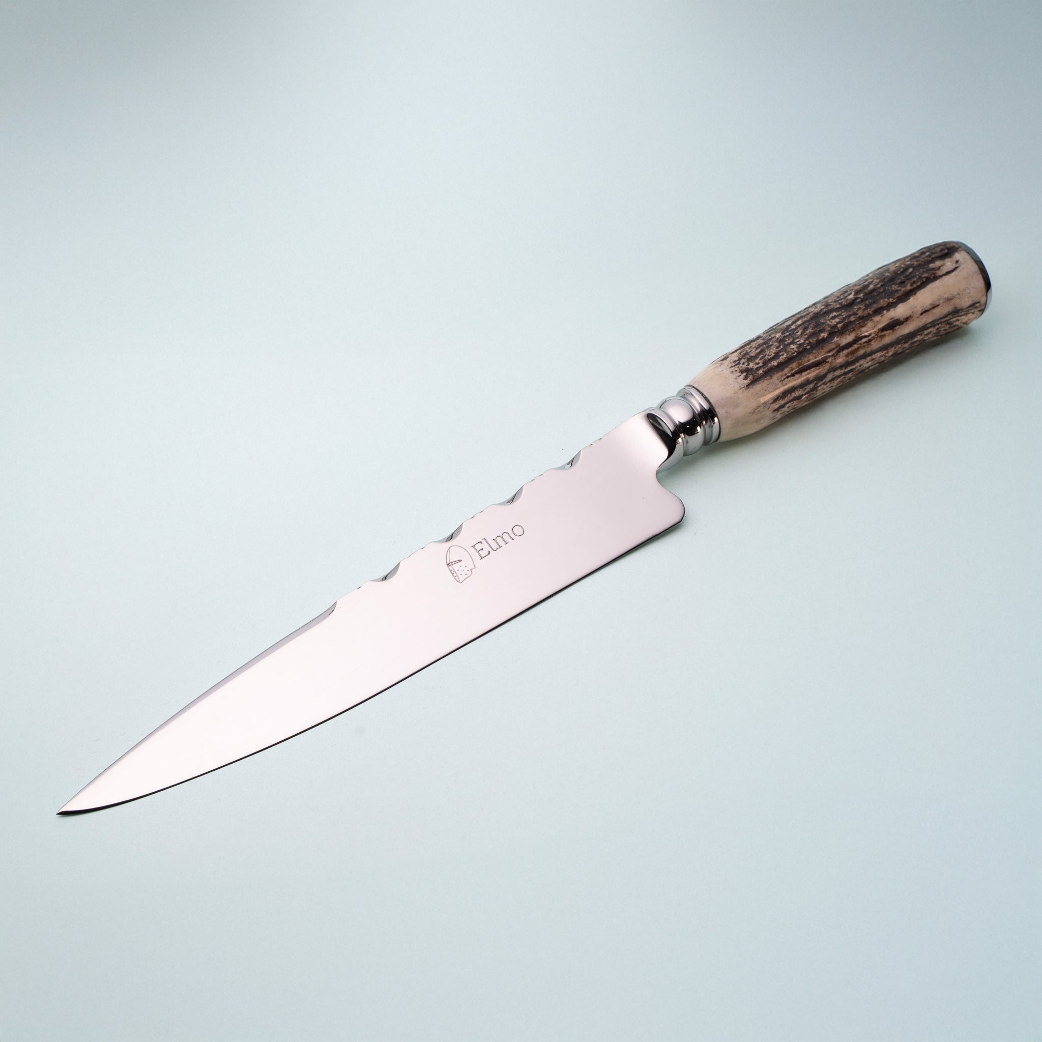 Faca Forjada Cabo Chifre de Cervo 8"