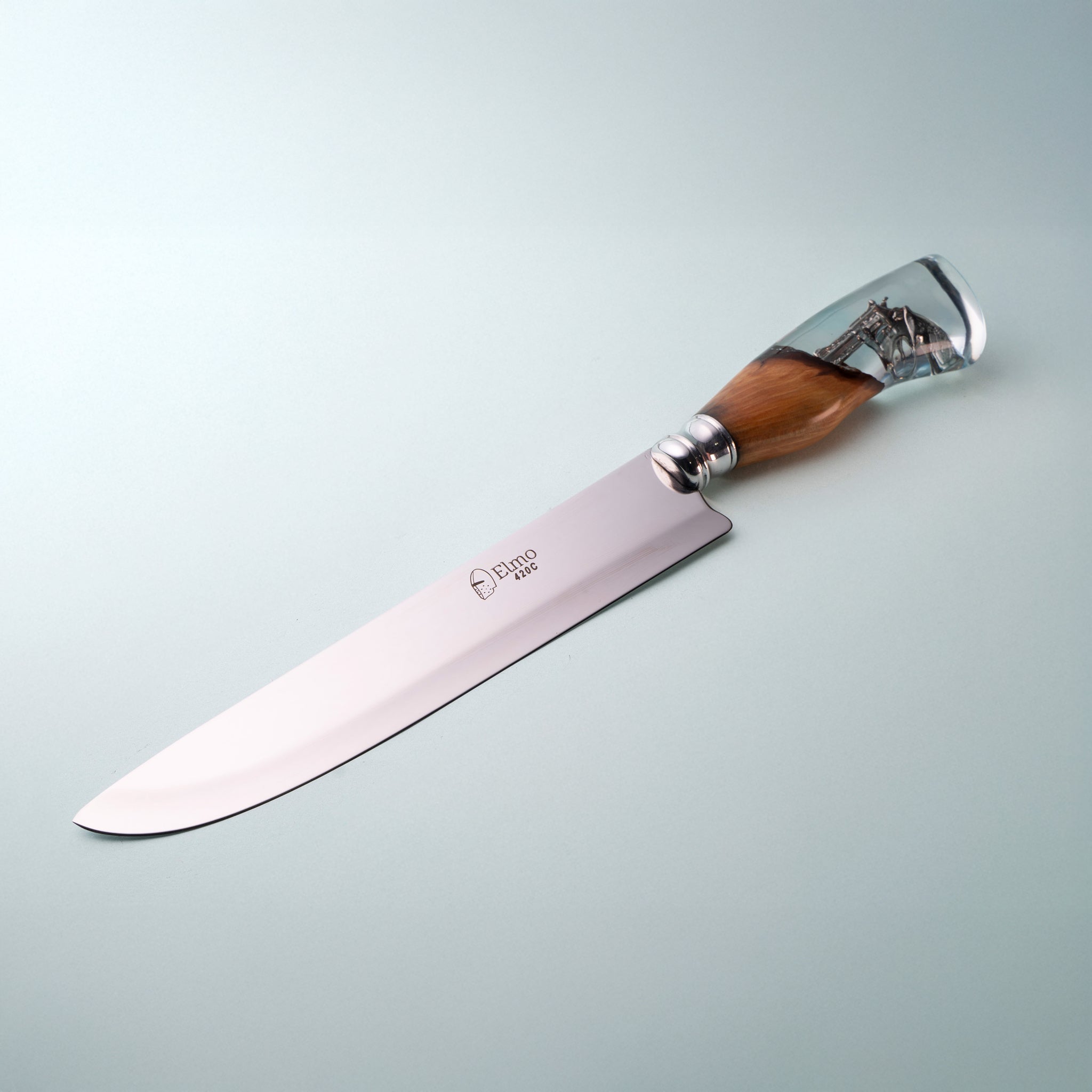 Faca Churrasco Cabo Híbrido Revólver 8"