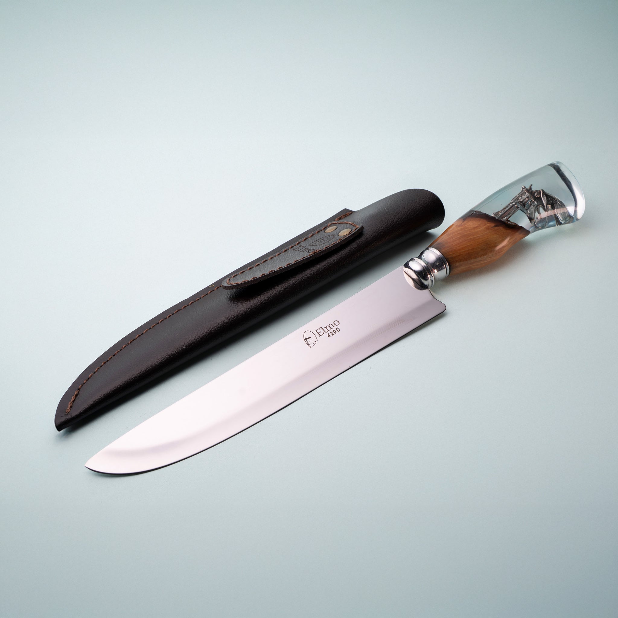 Faca Churrasco Cabo Híbrido Revólver 8"