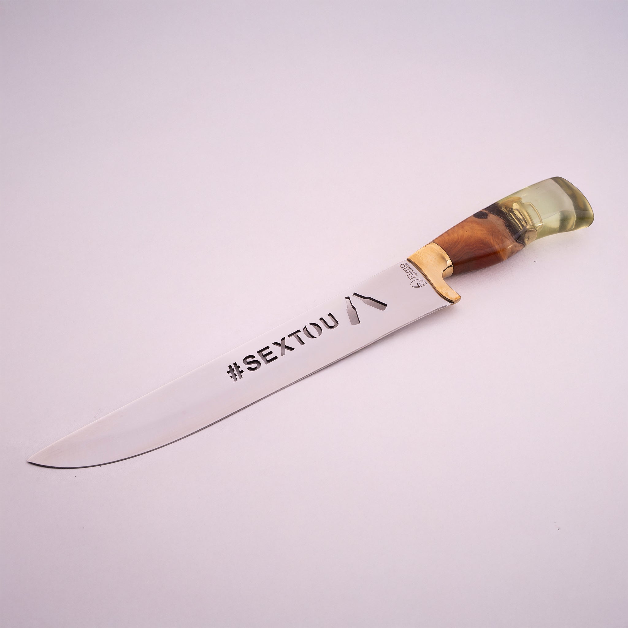 Faca Churrasco Cabo Híbrido Sextou 9"