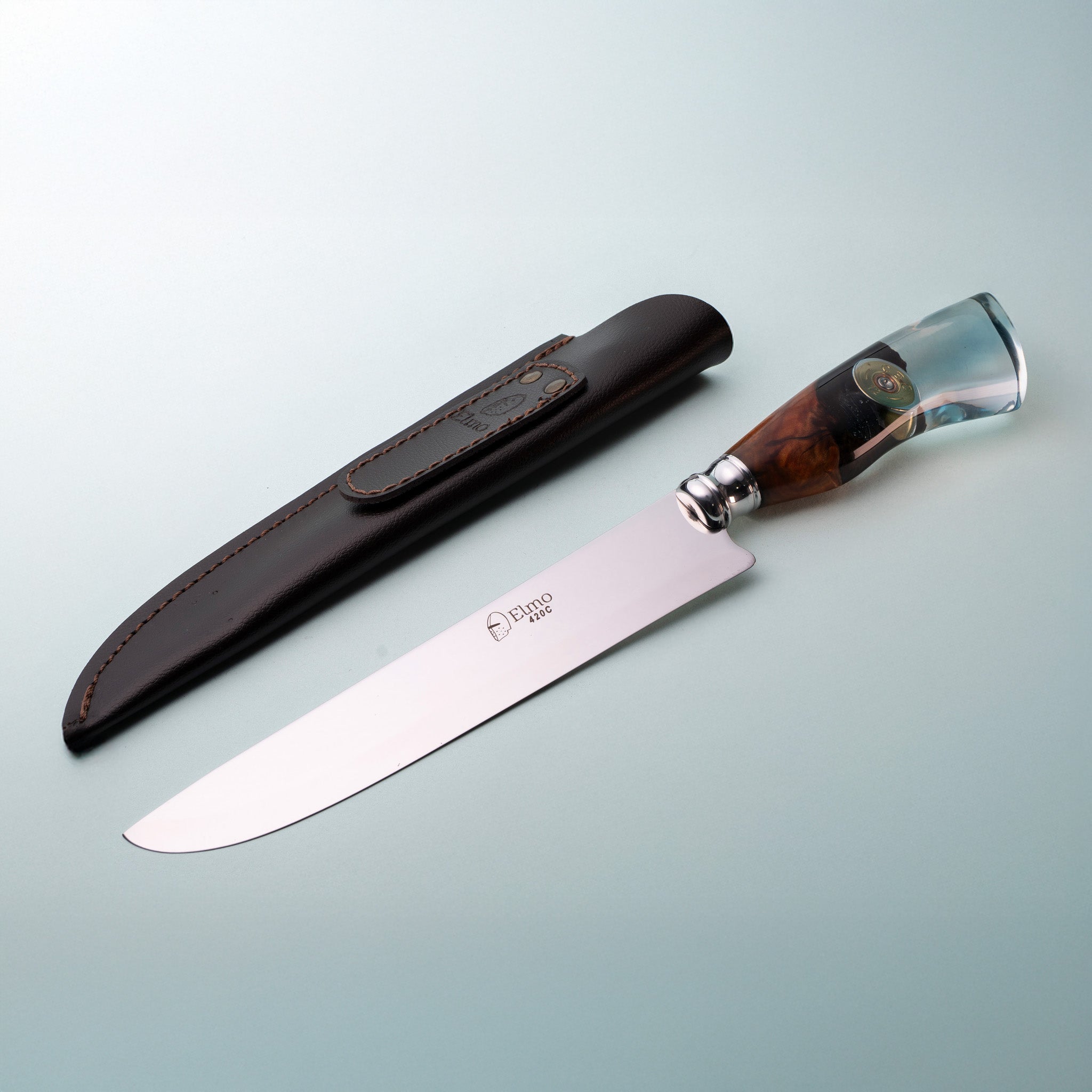 Faca Churrasco Cabo Híbrido Bala 8"