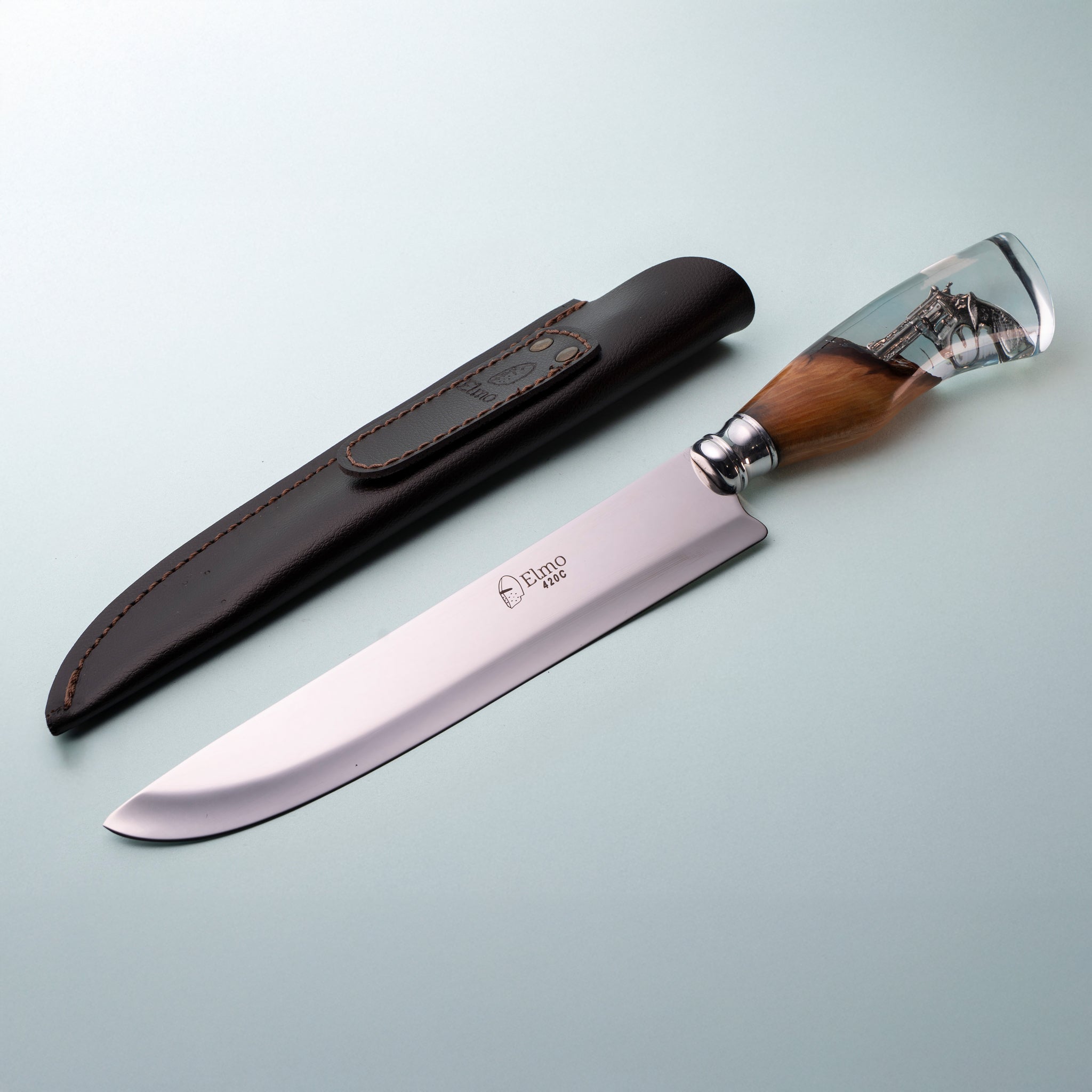 Faca Churrasco Cabo Híbrido Revólver 8"