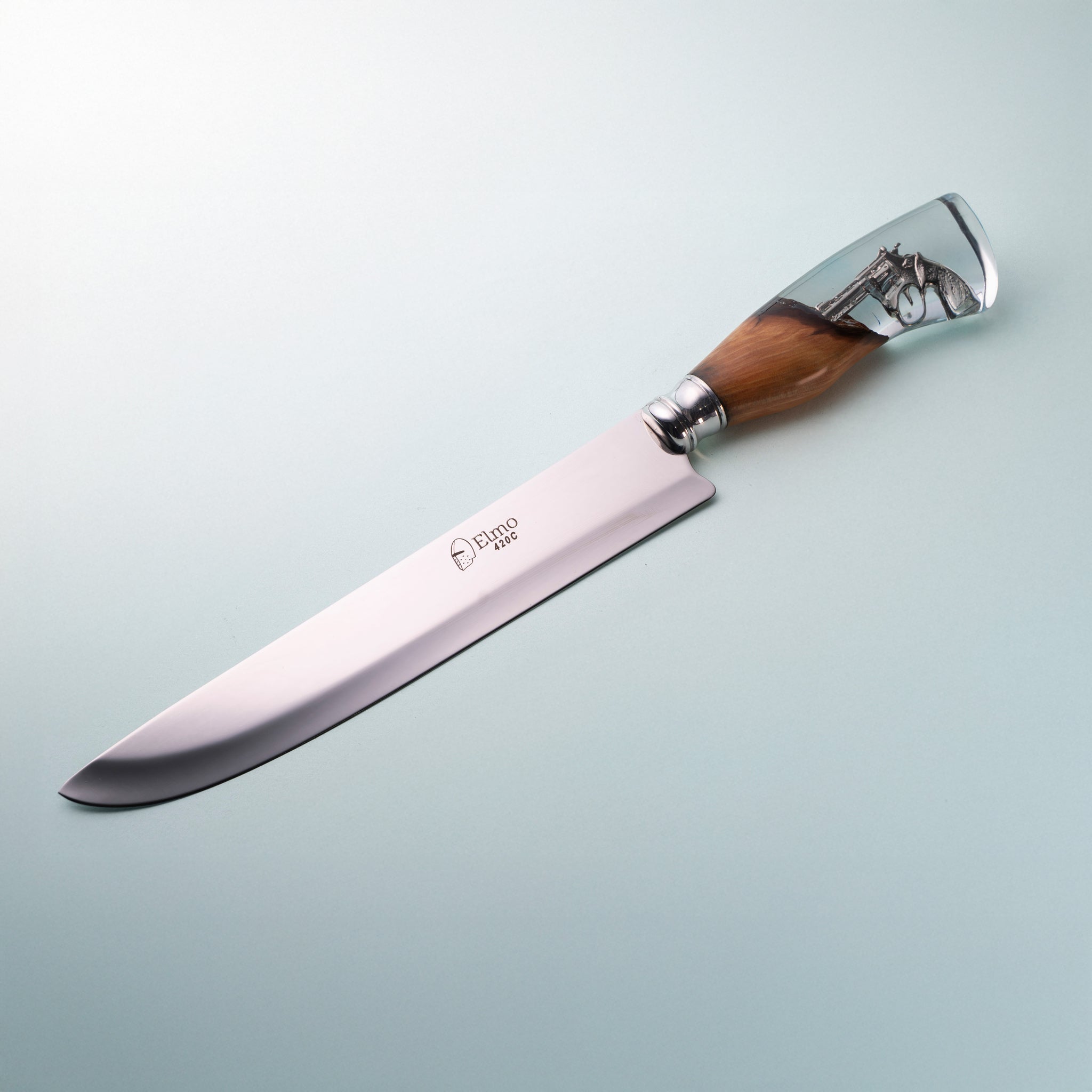 Faca Churrasco Cabo Híbrido Revólver 8"