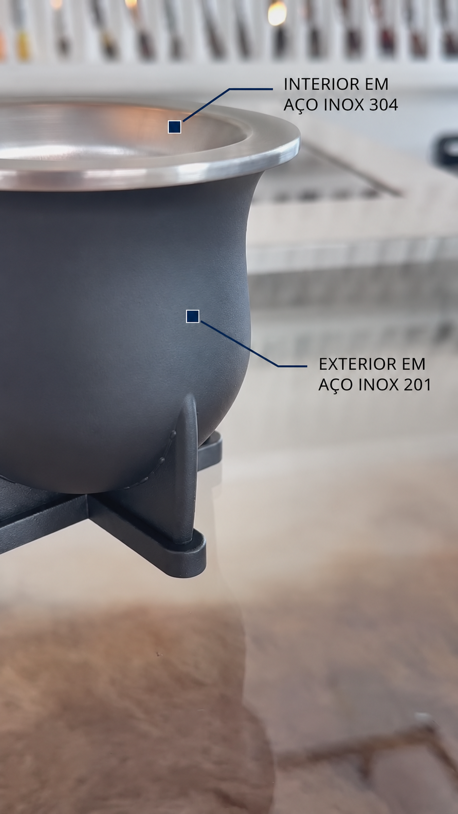 Cuia em Aço Inox – foto 3
