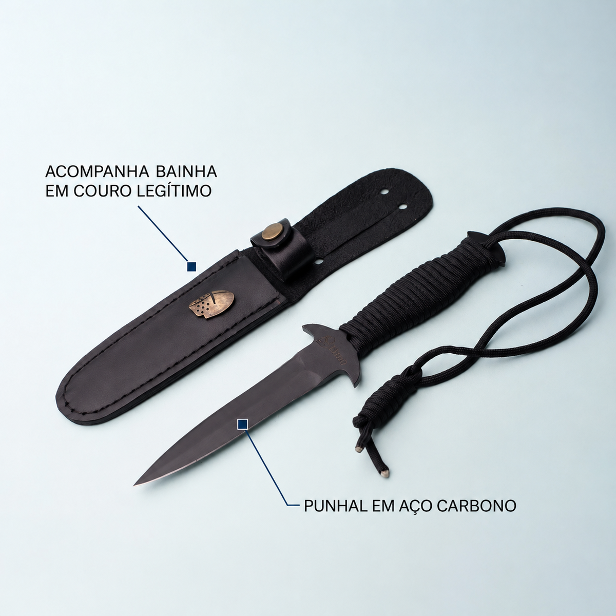 Punhal em Aço Carbono 5 Polegadas – foto 3