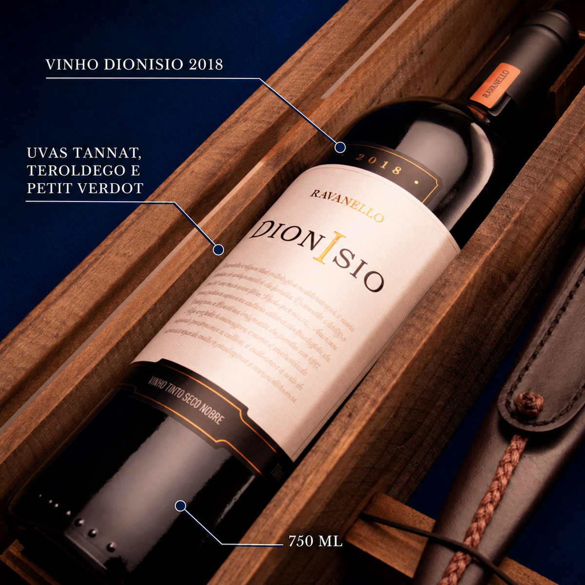 Kit Elmo & Ravanello | Faca General 9" + Vinho Dionisio 2018 – foto 3