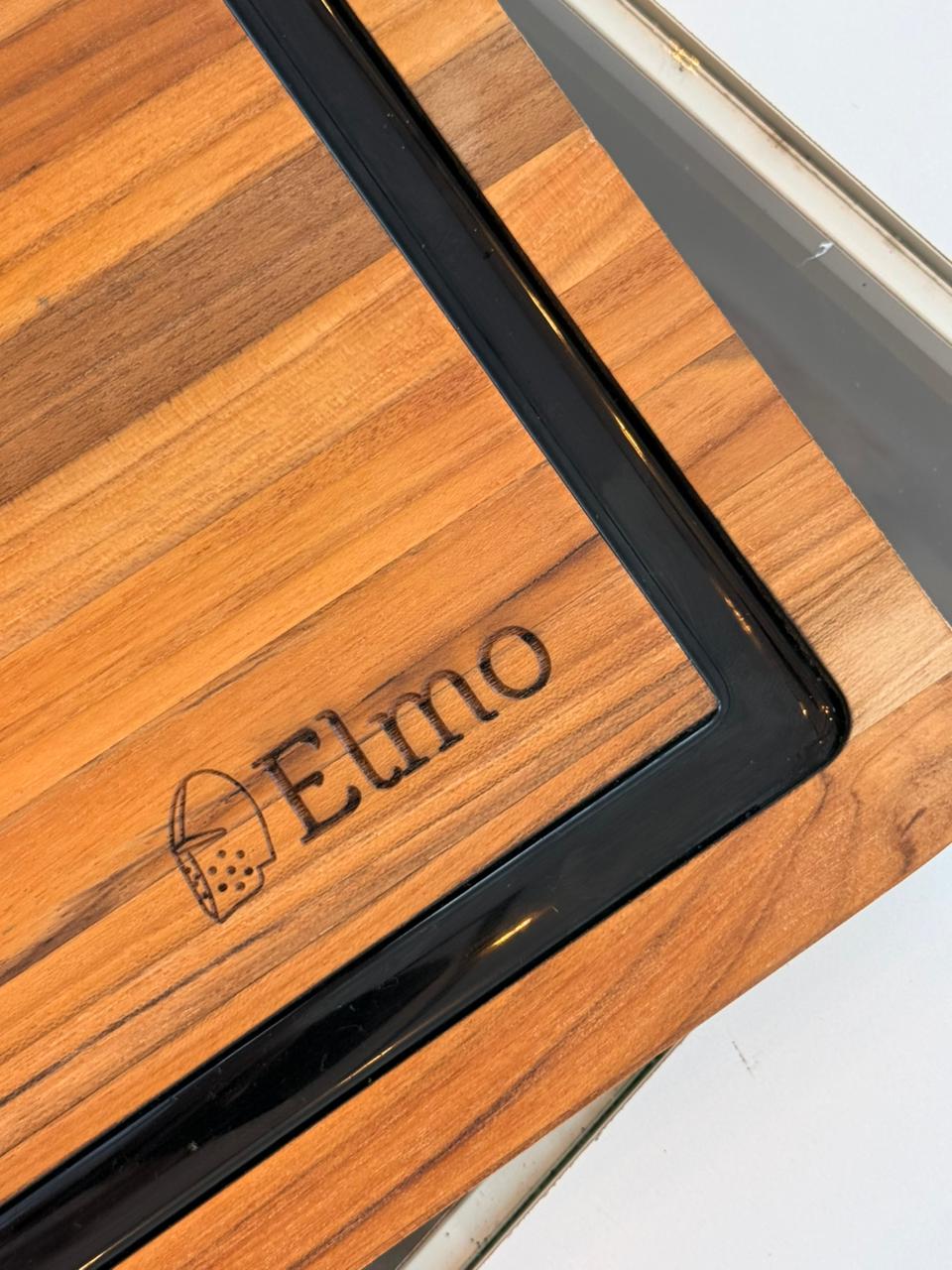 Tábua de Corte Padrão Elmo com Resina - Grande